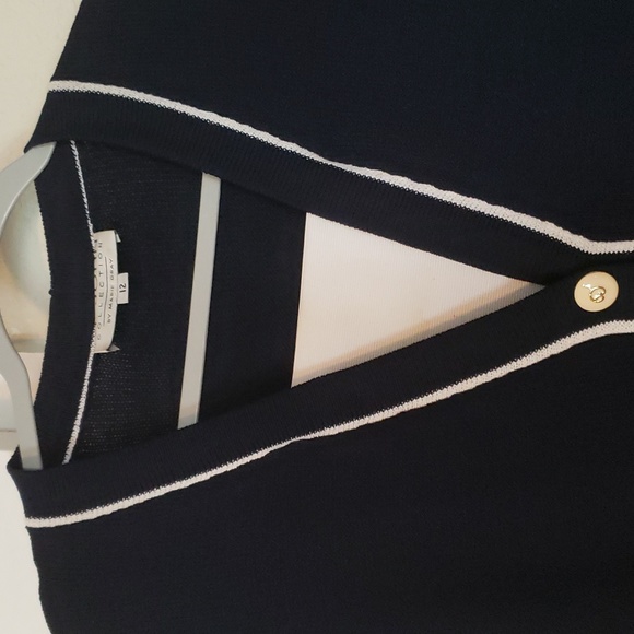 St. John Navy Blue Sailor Dress - Size 12 - Picture 3 of 7